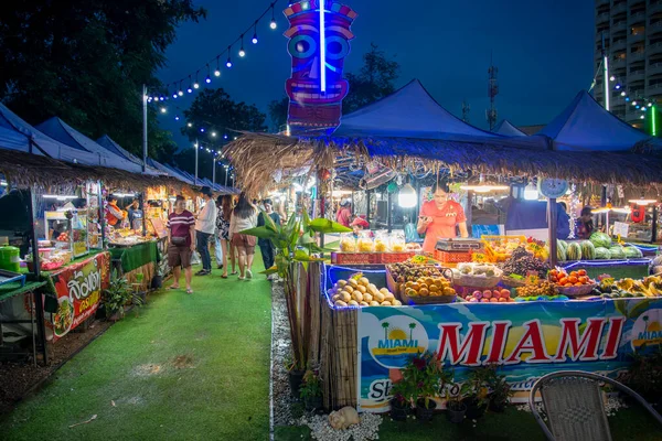 Nightmarket Beachroad City Jomtien Pattaya Province Chonburi Thailand Thailand Jomtien —  Fotos de Stock