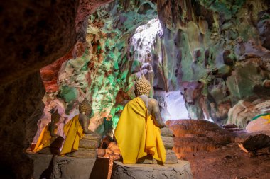 the Tham Khao Ma Rong Cave near the Town of Bang saphan in the Province of Prachuap Khiri Khan in Thailand,  Thailand, Bang Saphan, December, 2022