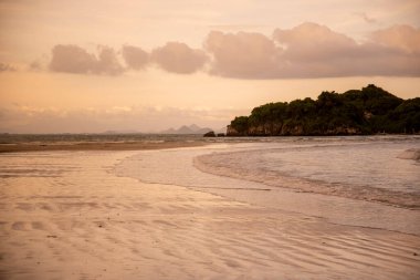 the Bo Thong Lang Bay and Beach at the Town of Bang Saphan in the Province of Prachuap Khiri Khan in Thailand,  Thailand, Bang Saphan, December, 2022