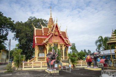 the Wat Thongchai Thammachak in the Town of Ban Krut in the Province of Prachuap Khiri Khan in Thailand,  Thailand, Ban Krut, December, 2022