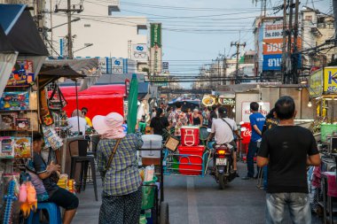 the Nightmarket in the City of Hua Hin in the Province of Prachuap Khiri Khan in Thailand,  Thailand, Hua Hin, December, 2022
