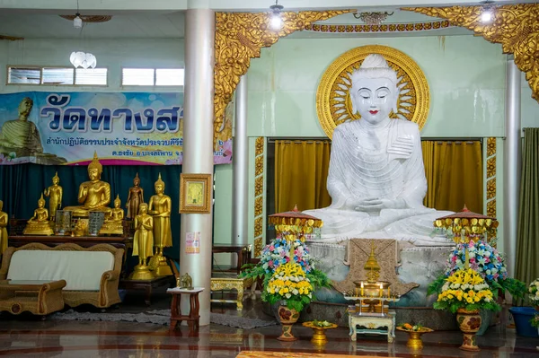 White Buddha Wat Thang Sai Town Ban Krut Province Prachuap —  Fotos de Stock