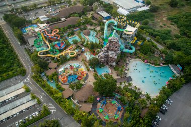 Su Parkı Vana Nava Su Ormanı Tayland 'da Prachuap Khiri Han kenti yakınlarındaki Hua Hin Oteli, Hua Hin Oteli, Aralık 2022