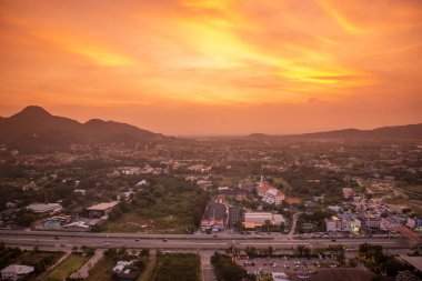 the viewpoint at the Rooftop Bar of the Hotel Holiday Inn near the City of Hua Hin in the Province of Prachuap Khiri Khan in Thailand,  Thailand, Hua Hin, December, 2022