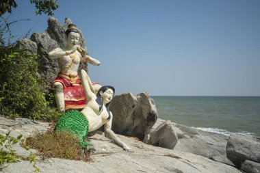 The Khao Tao Sai Noi Beach near the City of Hua Hin in the Province of Prachuap Khiri Khan in Thailand,  Thailand, Hua Hin, December, 2022