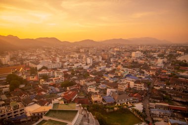 a view from Hotel Hilton Viewpoint of the City of Hua Hin in the Province of Prachuap Khiri Khan in Thailand,  Thailand, Hua Hin, December, 2022
