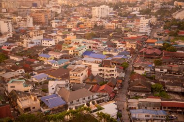 a view from Hotel Hilton Viewpoint of the City of Hua Hin in the Province of Prachuap Khiri Khan in Thailand,  Thailand, Hua Hin, December, 2022