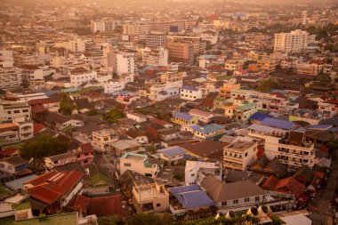 a view from Hotel Hilton Viewpoint of the City of Hua Hin in the Province of Prachuap Khiri Khan in Thailand,  Thailand, Hua Hin, December, 2022