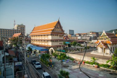 the wat Hua Hin in the old town in the City of Hua Hin in the Province of Prachuap Khiri Khan in Thailand,  Thailand, Hua Hin, December, 2022