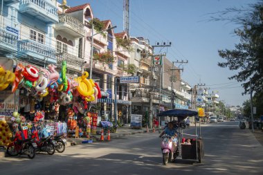 a Shop and Beach and coast of the town Cha Am near the City of Hua Hin in the Province of Prachuap Khiri Khan in Thailand,  Thailand, Hua Hin, December, 2022