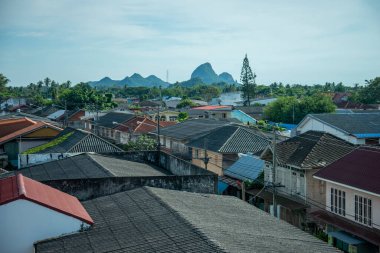 Tayland 'ın Prachuap Khiri Khan ilindeki Phrachuap Khiri Khan kasabası, Prachuap Khiri Khan, Aralık 2022