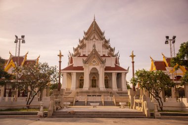 Wat Thammikaram Mahathat Worawihan, Tayland 'ın Prachuap Khiri Khan ilindeki Phrachuap Khiri Khan kasabasında, Prachuap Khiri Khan, Aralık 2022