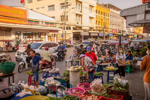 Mercado Alimentos Ciudad Phrachuap Khiri Khan Provincia Prachuap Khiri Khan — Foto de Stock