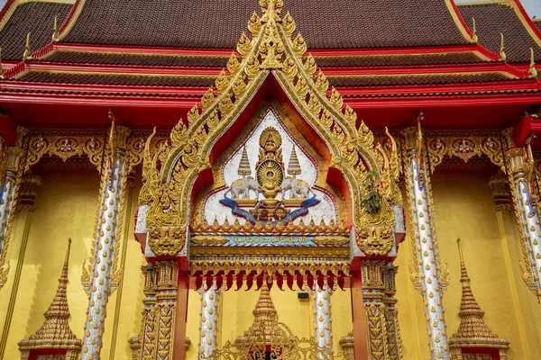 泰国Prachuap Khiri Khan省Phrachuap Khiri Khan市附近Tabon Khlong Wan村的Wat Khlong Wan或Phra Aram — 图库照片