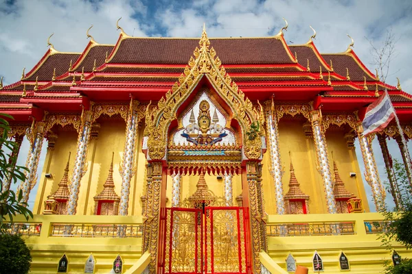 泰国Prachuap Khiri Khan省Phrachuap Khiri Khan市附近Tabon Khlong Wan村的Wat Khlong Wan或Phra Aram — 图库照片