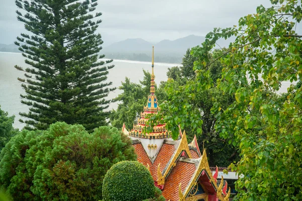 Una Vista Alla Montagna Khao Thong Chai Nella Città Ban — Foto Stock