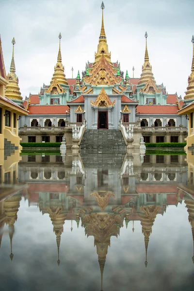 Wat Phra Mahathat Chedi Phakdee Prakat Khao Thong Chai Mountain — Stock Photo, Image