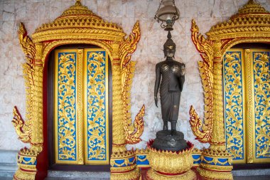 Pranburi kasabasındaki Wat Pranburi Tayland 'daki Prachuap Khiri Khan, Hua Hin, Aralık 2022