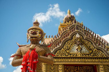 Wat Khao Kalok, Tayland 'ın Prachuap Khiri Han kenti yakınlarındaki Khao Kalok ve Pranburi köyünde, Hua Hin, Aralık 2022