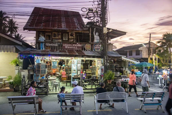 2022年12月 泰国Prachuap Khiri Khan省Pranburi古城步行街的星期六市场 — 图库照片