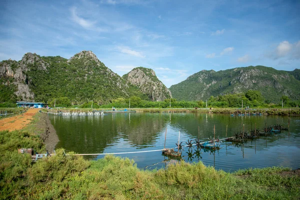 Příroda Krajina Vesnici Khao Daeng Klobouku Sam Roi Yot Provincii — Stock fotografie