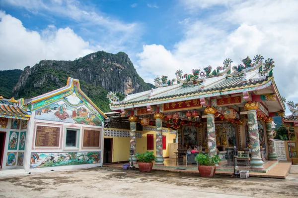 Templo Chino Wat Rui Imyi Pantano Lotus Sam Roi Yot — Foto de Stock