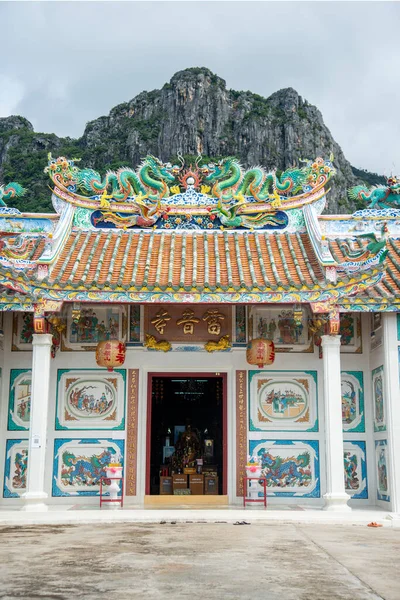 Templo Chino Wat Rui Imyi Pantano Lotus Sam Roi Yot — Foto de Stock