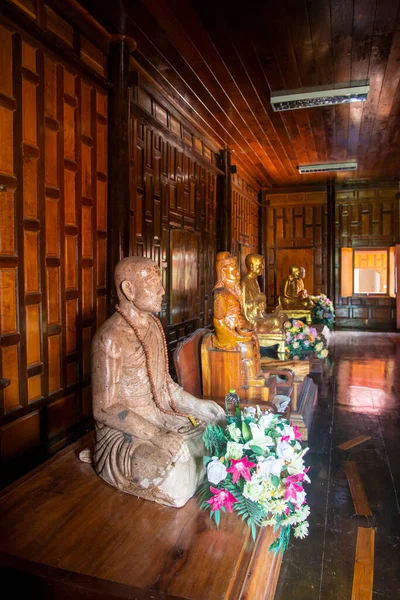 stock image the Wood Temple and Wat Sam Roi Yot near the Village of Kui Buri at the Hat Sam Roi Yot in the Province of Prachuap Khiri Khan in Thailand,  Thailand, Hua Hin, November, 2022