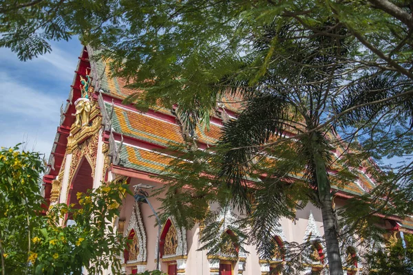Wat Sam Roi Yot Fatemplom Kui Buri Falu Közelében Kalapos — Stock Fotó