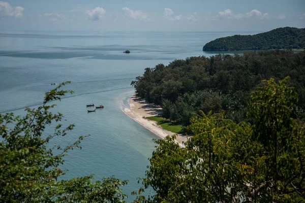 Vista Desde Punto Vista Hua Khao Tian Del Paisaje Playa — Foto de Stock