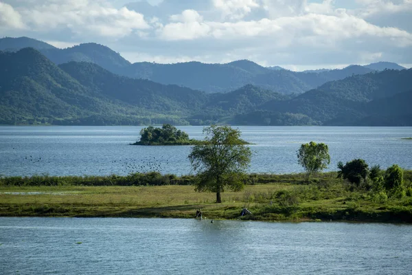Pran Buri Barajı Ndaki Peyzaj Doğa Pranburi Yakınlarındaki Mae Nam — Stok fotoğraf