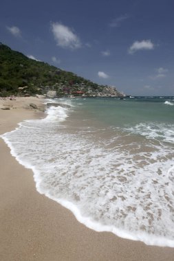 Tayland 'ın Surat Thani ilindeki Ko Tao Adası' ndaki Ao Tanote Sahili ve Manzarası, Ko Tao, Mart 2010