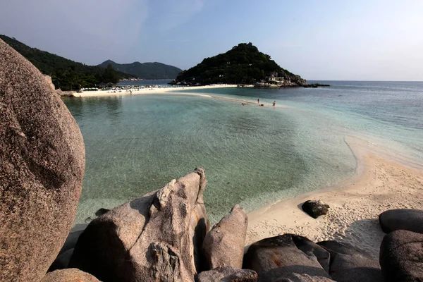 Une Petite Baie Plage Paysage Sur Petite Île Nang Yuan — Photo