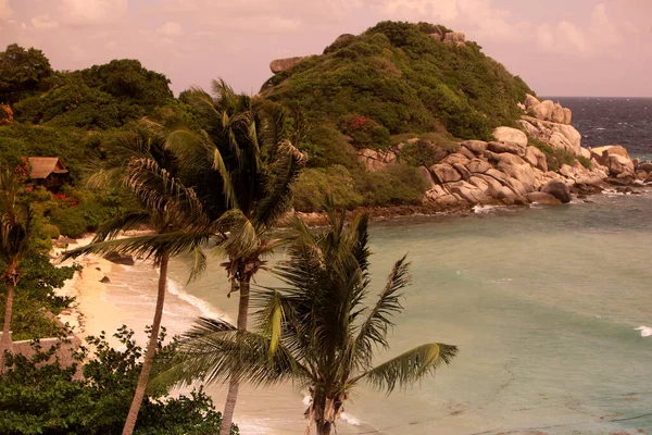 Tayland Surat Thani Ilindeki Tao Adası Ndaki Sairee Köyü Yakınlarında — Stok fotoğraf