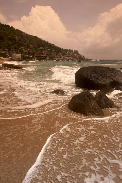 Tayland Surat Thani Ilindeki Tao Adası Ndaki Tanote Sahili Manzarası — Stok fotoğraf