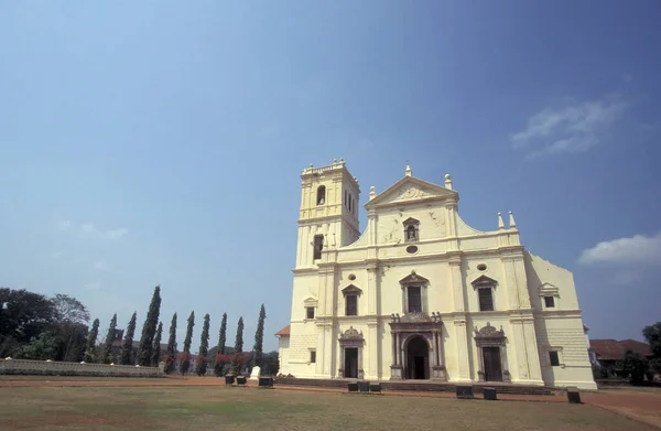 Iglesia Catedral Igreja Esprito Santo Convento Francisco Ciudad Velha Goa — Foto de Stock