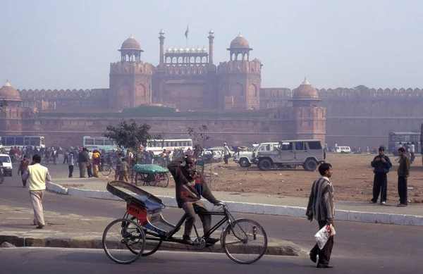 Вид Браму Лахорі Червоного Форту Місті Нью Делі Індії India — стокове фото