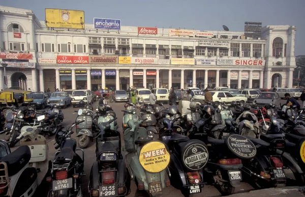 Widok Dzielnicę Handlową Connaught Place Mieście New Delhi Indiach Indie — Zdjęcie stockowe