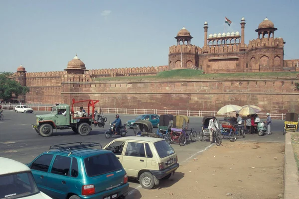 Вид Браму Лахорі Червоного Форту Місті Нью Делі Індії India — стокове фото