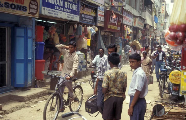 Delhi Nin Eski Bir Kasabası Olan Delhi Bir Çarşı Pazar — Stok fotoğraf