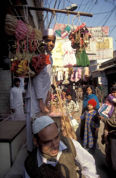 Базар Рынок Старом Городе Старого Дели Городе Дели Индии Индия — стоковое фото