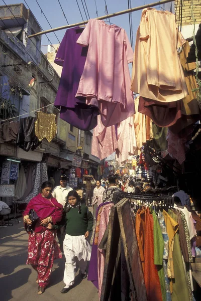 Bazar Mercato Nella Città Vecchia Delhi Vecchia Nella Città Delhi — Foto Stock