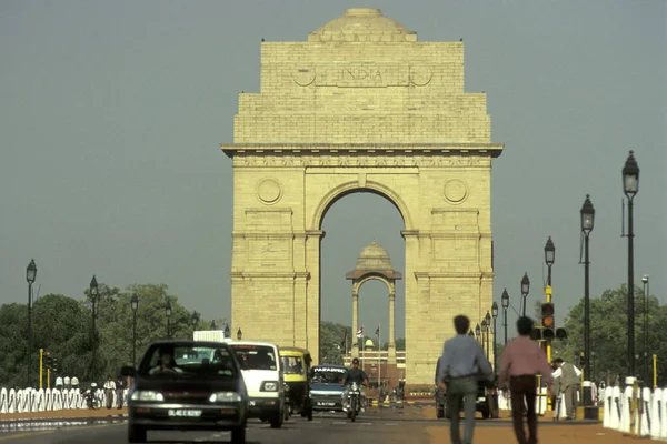 Utsikt Över Delhi Porten Staden New Delhi Indien Indien Delhi — Stockfoto