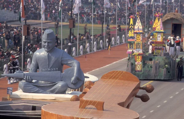 Stock image a view of the Parade at the Republic Day on January, 26, 1998, in the city of New Delhi in India.  India, Delhi, January, 1998