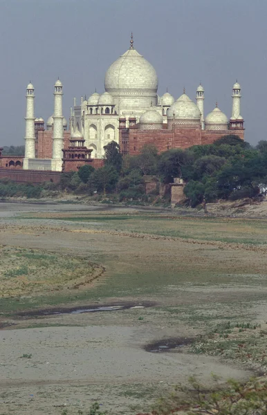 Die Architektur Des Taj Mahal Der Stadt Agra Der Provinz — Stockfoto