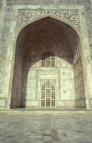 Arquitetura Taj Mahal Cidade Agra Província Uttar Pradesh Índia Índia — Fotografia de Stock