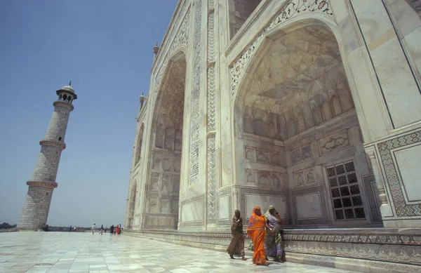 Die Architektur Des Taj Mahal Der Stadt Agra Der Provinz — Stockfoto