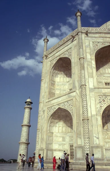 Architettura Del Taj Mahal Nella Città Agra Nella Provincia Uttar — Foto Stock