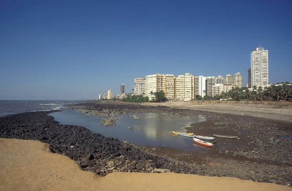 Priyadarshini Seaside Shore Park Centrum Bombaju Indiach Indie Mumbaj Marzec — Zdjęcie stockowe