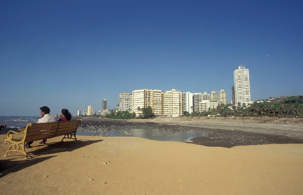 Приядаршині Англ Priyadarshini Seaside Shore Park Парк Центрі Мумбаї Індії — стокове фото